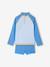 Long-sleeved set with UV protective shorts azure - vertbaudet enfant 