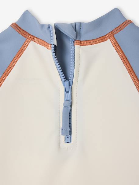 UV protective baby swimwear set grey blue - vertbaudet enfant 