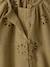 Short-sleeved embroidery blouse khaki - vertbaudet enfant 