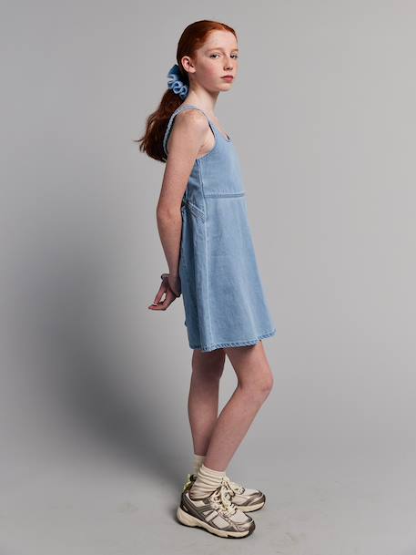 Dress with back opening light blue - vertbaudet enfant 