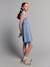Dress with back opening light blue - vertbaudet enfant 