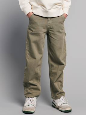 Boys-Boy's multi-pocket canvas trousers