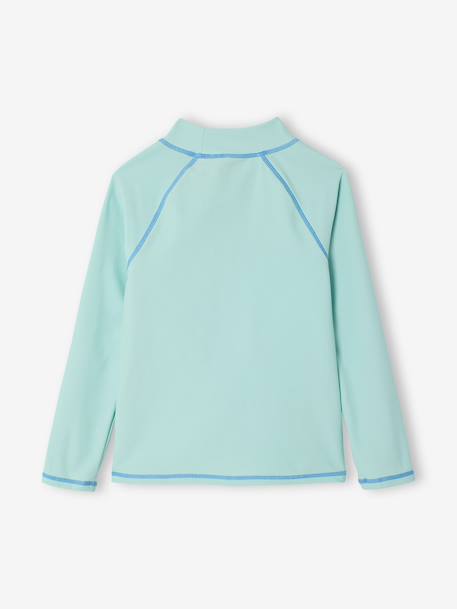 Boys' long-sleeved UV protection Surf t-shirt turquoise - vertbaudet enfant 