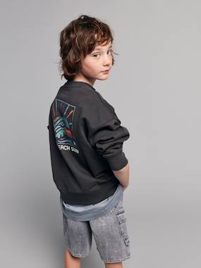 Garçon-Sweat garçon col rond oversize 