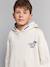 Hooded sweatshirt for boys with oversized back print ecru - vertbaudet enfant 