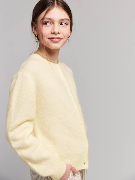 Buttoned cardigan pale yellow - vertbaudet enfant 
