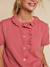 Women's frilled gauze blouse old rose - vertbaudet enfant 