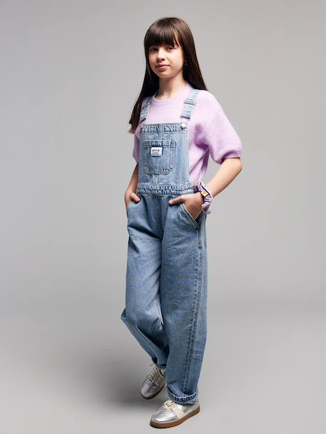 Salopette fille denim bleu clair - vertbaudet enfant 