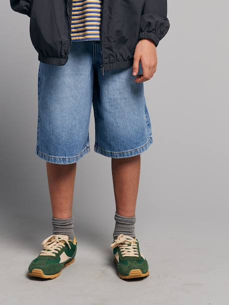 Bermuda long denim double stone - vertbaudet enfant 