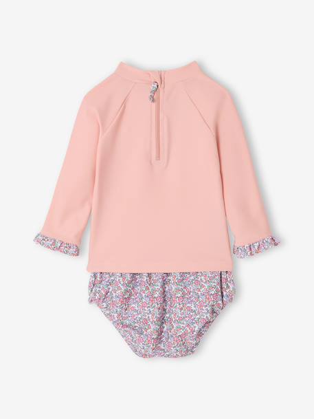 Maillot de bain anti UV 2 pièces rose pâle - vertbaudet enfant 