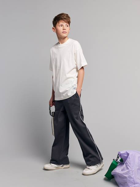 Pack of 2 short-sleeved t-shirts grey blue - vertbaudet enfant 