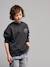 Round-neck oversized sweatshirt for boys anthracite - vertbaudet enfant 