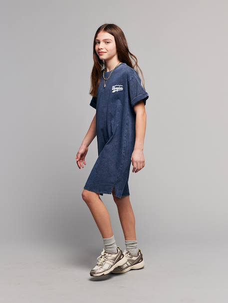T-shirt dress navy blue - vertbaudet enfant 