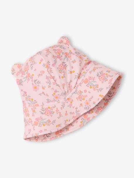 Maillot bain anti uv 3 pièces rose poudré - vertbaudet enfant 