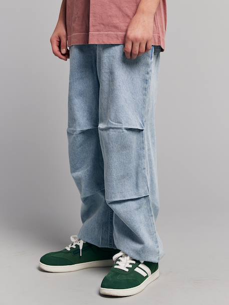 Denim parachute trousers bleached denim - vertbaudet enfant 