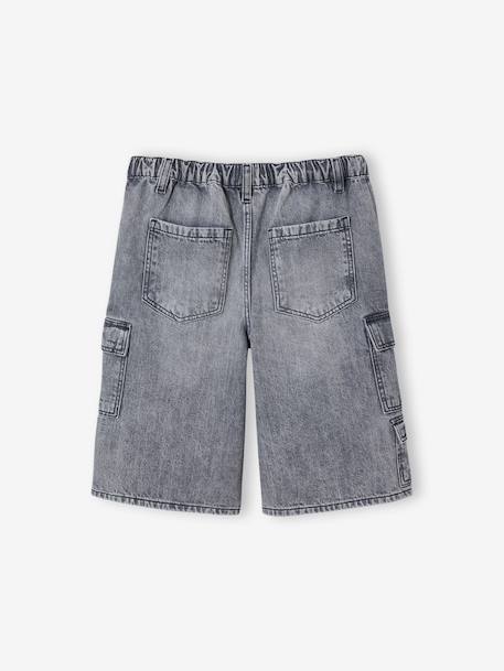 Skater Shorts, JONEN bleached denim+denim grey - vertbaudet enfant 