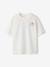 T-Shirt with Front/Back Motif, Faded Effect, JONEN aqua green+ecru - vertbaudet enfant 
