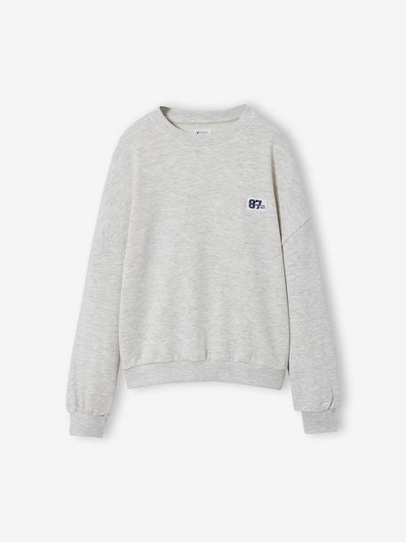 Sweat sport gris chiné - vertbaudet enfant 