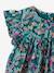 Ruffled, Short Sleeve Dress with Prints, for Girls emerald green+pale pink+printed white - vertbaudet enfant 