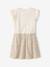 2-in-1-Effect Dress for Girls beige+ecru+indigo+pale pink+striped pink - vertbaudet enfant 