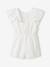 Playsuit with embroidery in cotton white - vertbaudet enfant 
