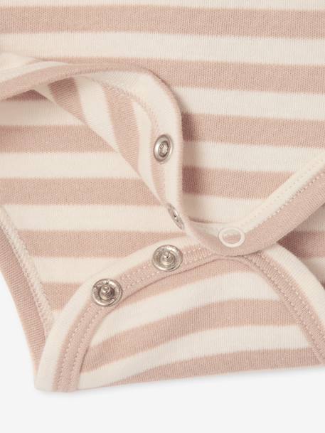Pack of 3 sleeveless organic cotton bodysuits. blue - vertbaudet enfant 