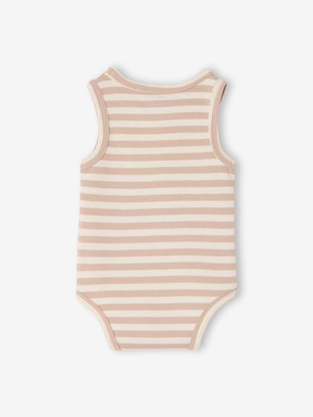 Lot 3 bodies bébé sans manches coton bio bleu - vertbaudet enfant 