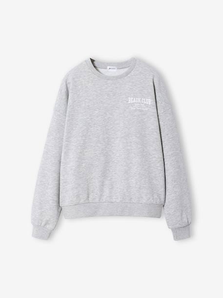 Jonen girl's essential sweatshirt marl grey - vertbaudet enfant 