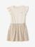 2-in-1-Effect Dress for Girls beige+ecru+indigo+pale pink+striped pink - vertbaudet enfant 