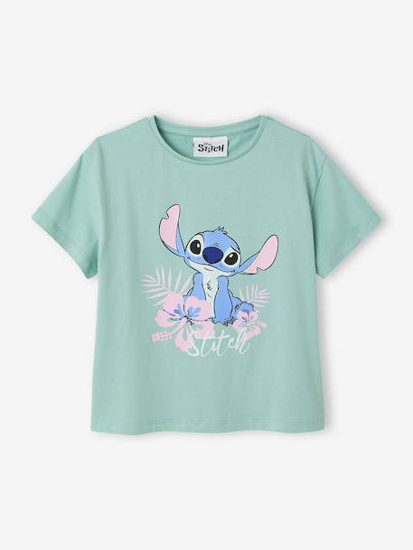 T-shirt manches courtes Lilo & Stitch vert d'eau - vertbaudet enfant 