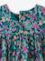 Ruffled, Short Sleeve Dress with Prints, for Girls emerald green+pale pink+printed white - vertbaudet enfant 
