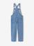 Girl's denim dungaree light blue - vertbaudet enfant 