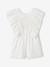 Playsuit with embroidery in cotton white - vertbaudet enfant 