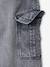 Bermuda skateur denim bleached+denim gris - vertbaudet enfant 