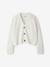 Cropped Cardigan for Girls, JONEN ecru+marl grey - vertbaudet enfant 