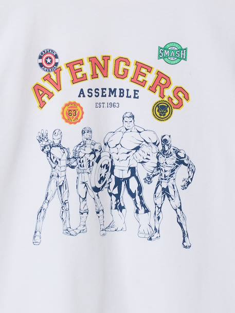 Boys' short-sleeved AVENGERS t-shirt white - vertbaudet enfant 