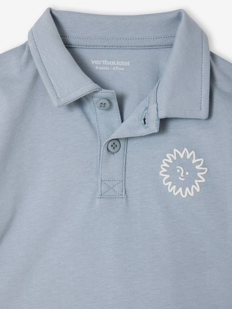 Ensemble polo pantalon bébé garçon rayé bleu - vertbaudet enfant 
