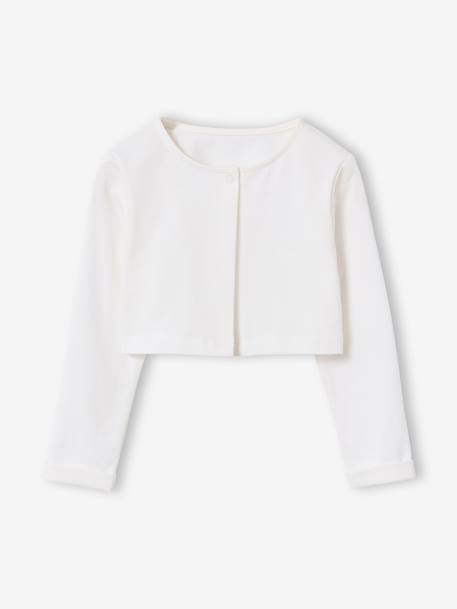 Ensemble robe patineuse boléro serre-tête blanc+vert sauge - vertbaudet enfant 