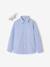 Long-sleeved shirt with bow tie sky blue - vertbaudet enfant 