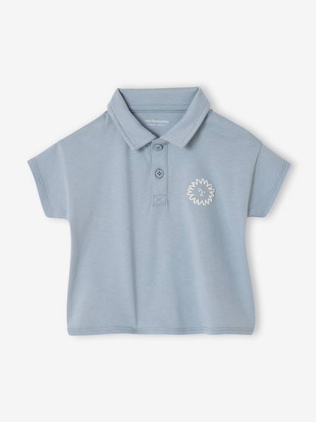 Boys' polo shirt and trouser set striped blue - vertbaudet enfant 