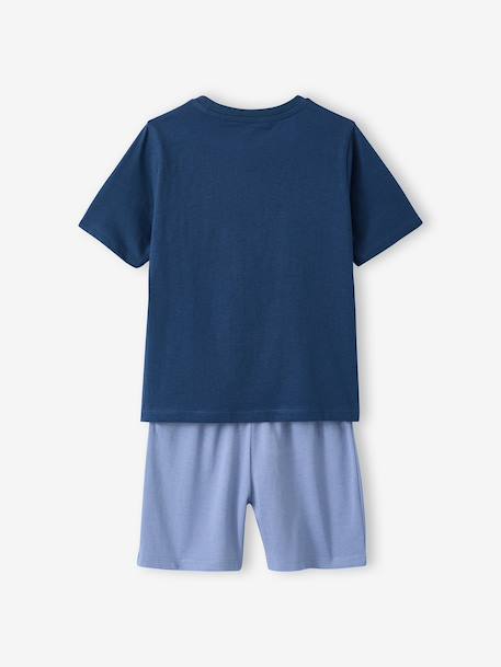 Lot 2 pyjama court et long bleu océan - vertbaudet enfant 