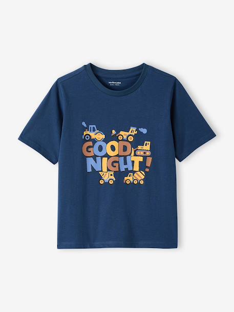 Lot 2 pyjama court et long bleu océan - vertbaudet enfant 