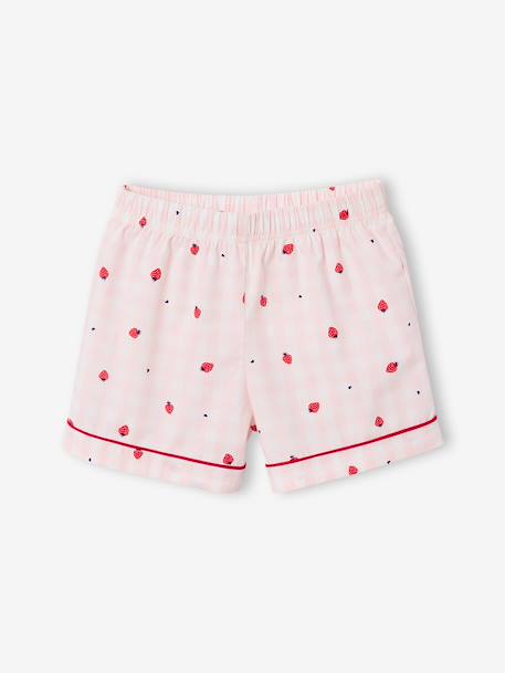 Strawberry short pyjamas set pale pink - vertbaudet enfant 