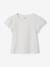 Girl's short-sleeved t-shirt ecru - vertbaudet enfant 