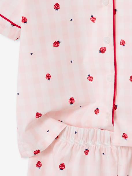 Strawberry short pyjamas set pale pink - vertbaudet enfant 