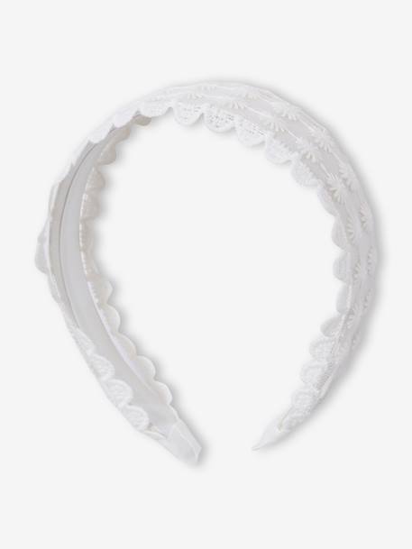 Set of skater dress, bolero and band for head accessories for hair sage green+white - vertbaudet enfant 