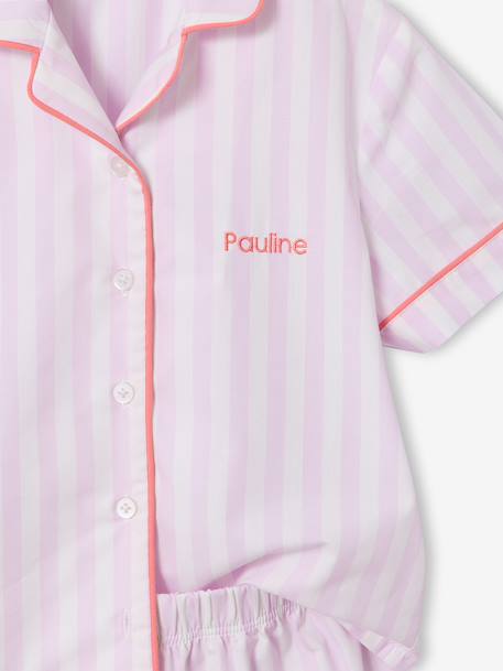 Short-sleeved pyjama playsuit to customise lilac - vertbaudet enfant 