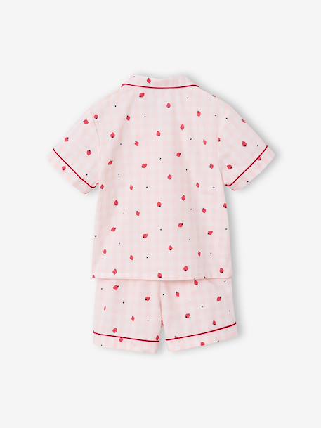 Strawberry short pyjamas set pale pink - vertbaudet enfant 