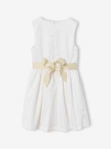 Set of skater dress, bolero and band for head accessories for hair sage green+white - vertbaudet enfant 
