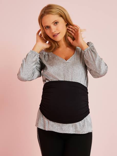 Bandeau de grossesse en maille souple NOIR - vertbaudet enfant 